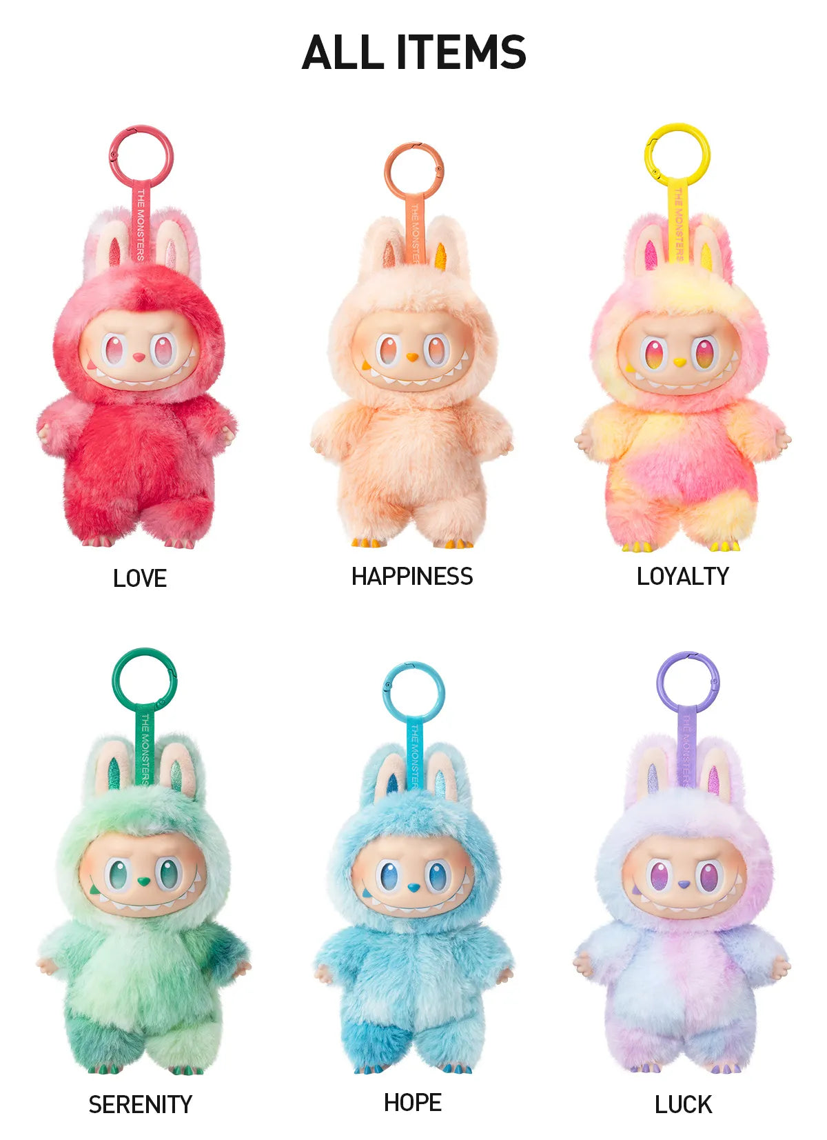 THE MONSTERS - Big into Energy Series-Vinyl Plush Pendant