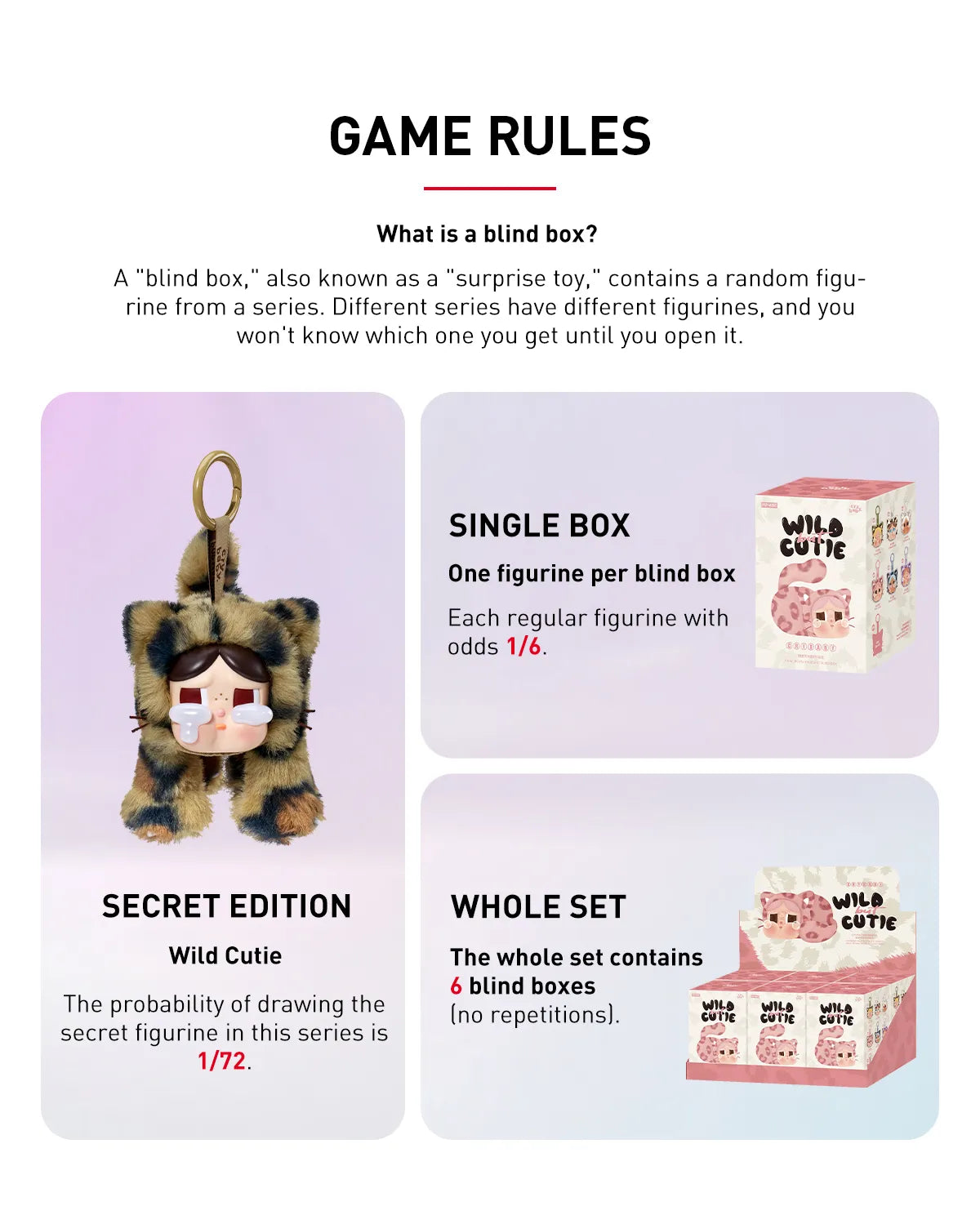CRYBABY Wild but Cutie Series -Vinyl Plush Pendant Blind Box