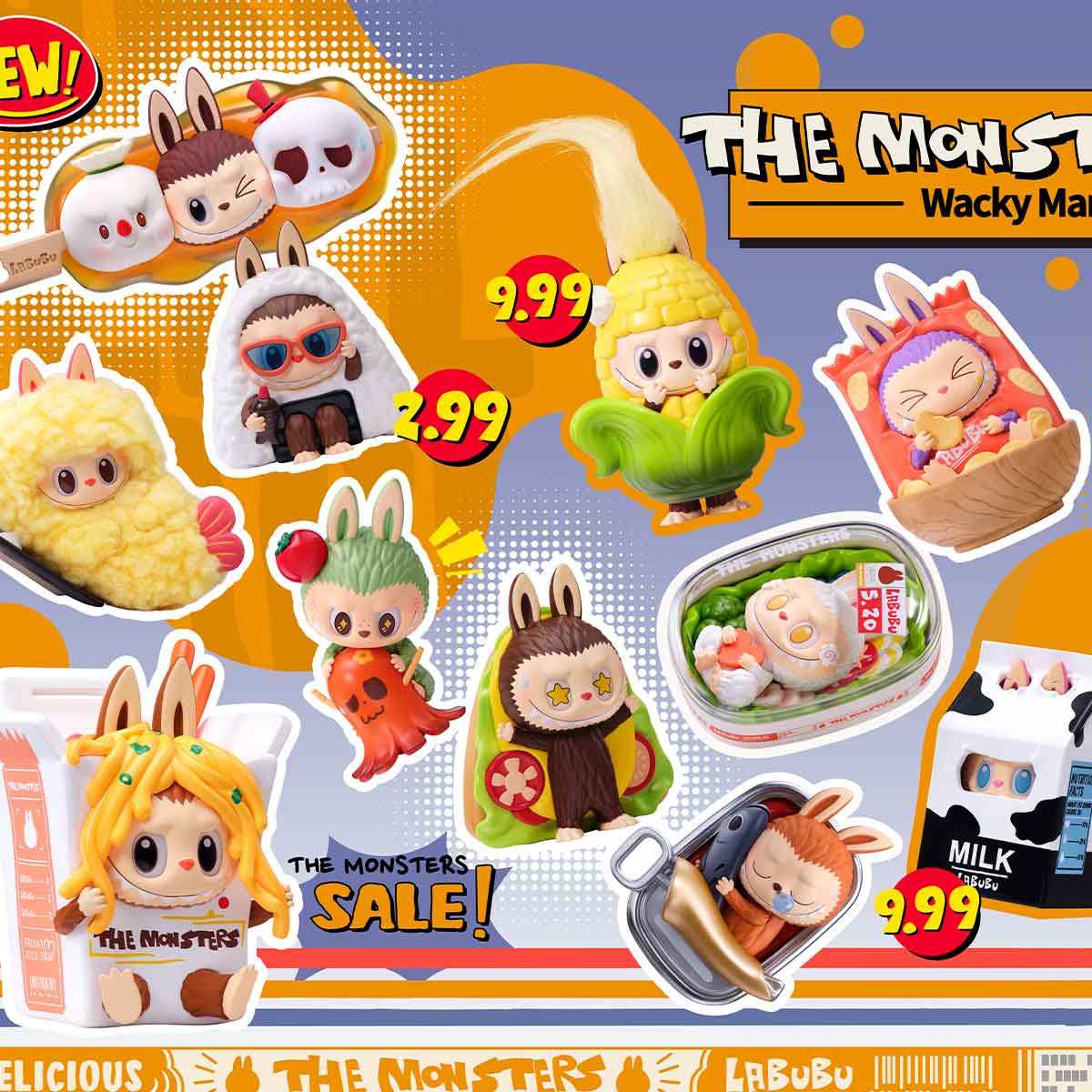 THE MONSTERS Wacky Mart Series Figurines
