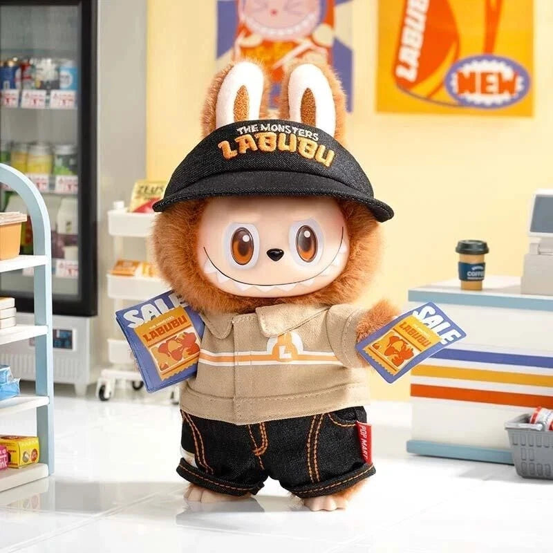 POP MART The Monsters Labubu Wacky Mart Manager Series Vinyl Plush *China Exclusive*