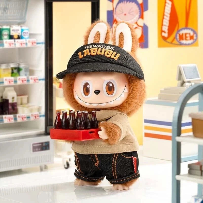 POP MART The Monsters Labubu Wacky Mart Manager Series Vinyl Plush *China Exclusive*